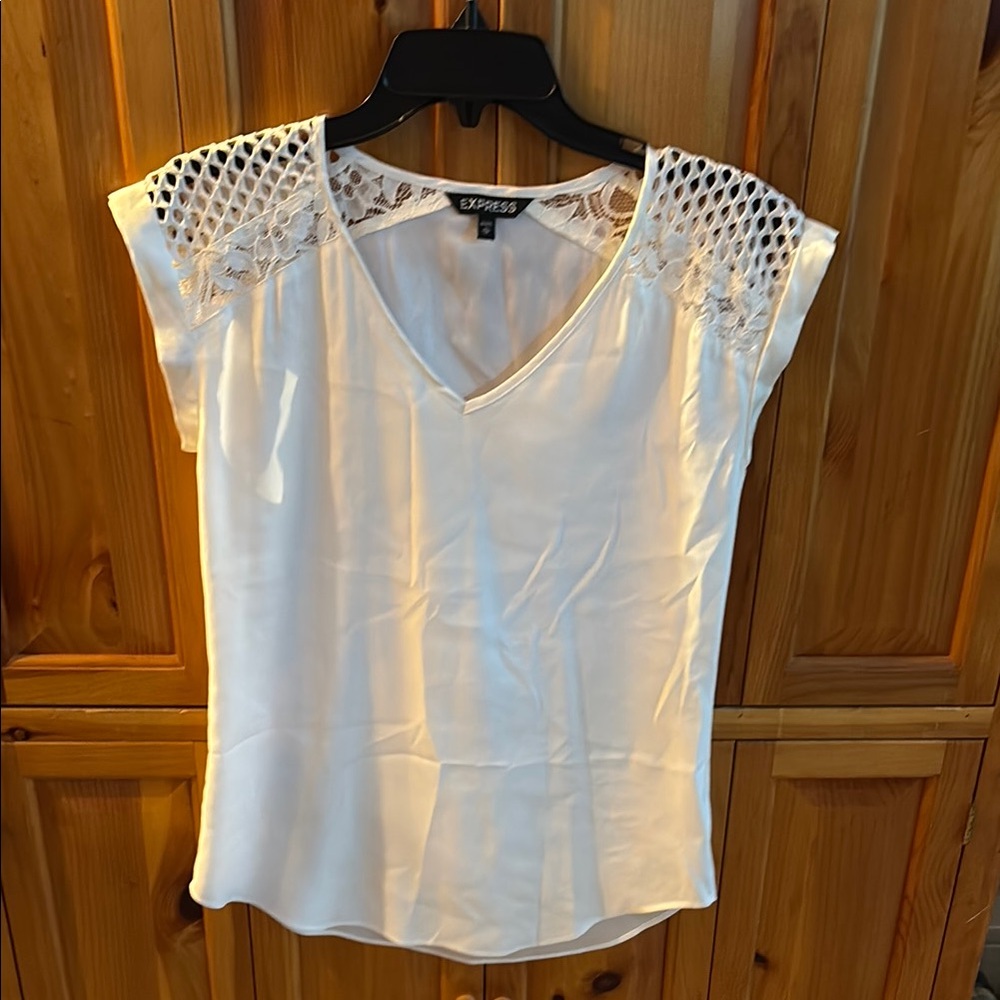 Express Ivory Dolman Style Blouse